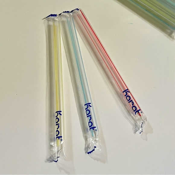 New Boba Bubble Tea Straws, 90 Total Jumbo Straws, Individually Wrapped - Picture 2 of 3